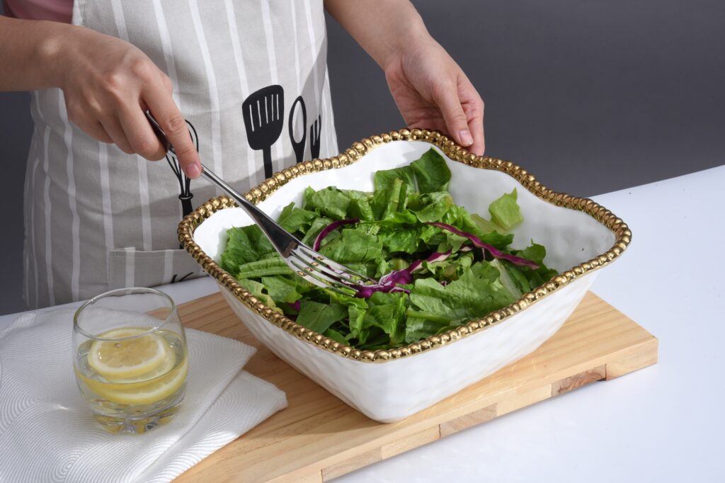 Large Square Salad Bowl - Image 6
