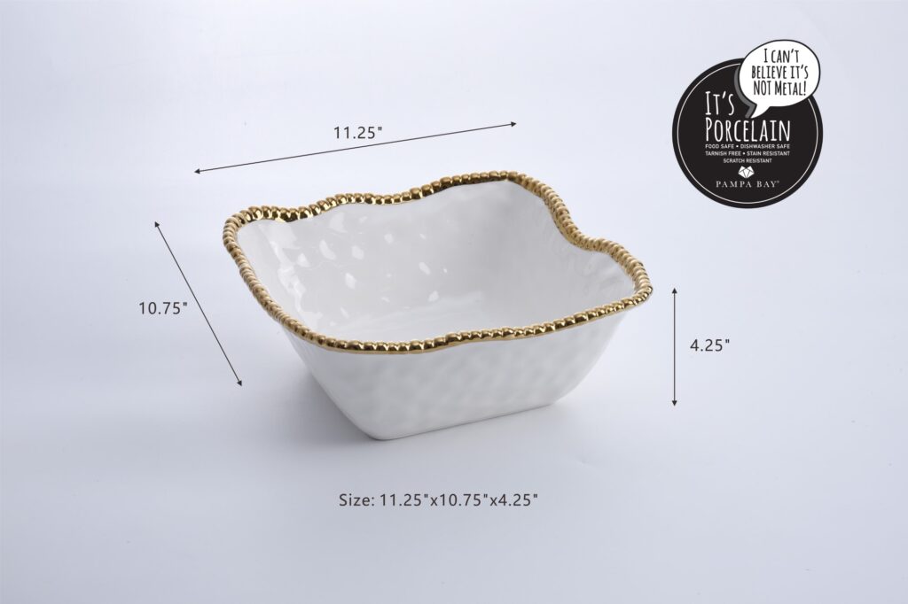 Large Square Salad Bowl - Image 3