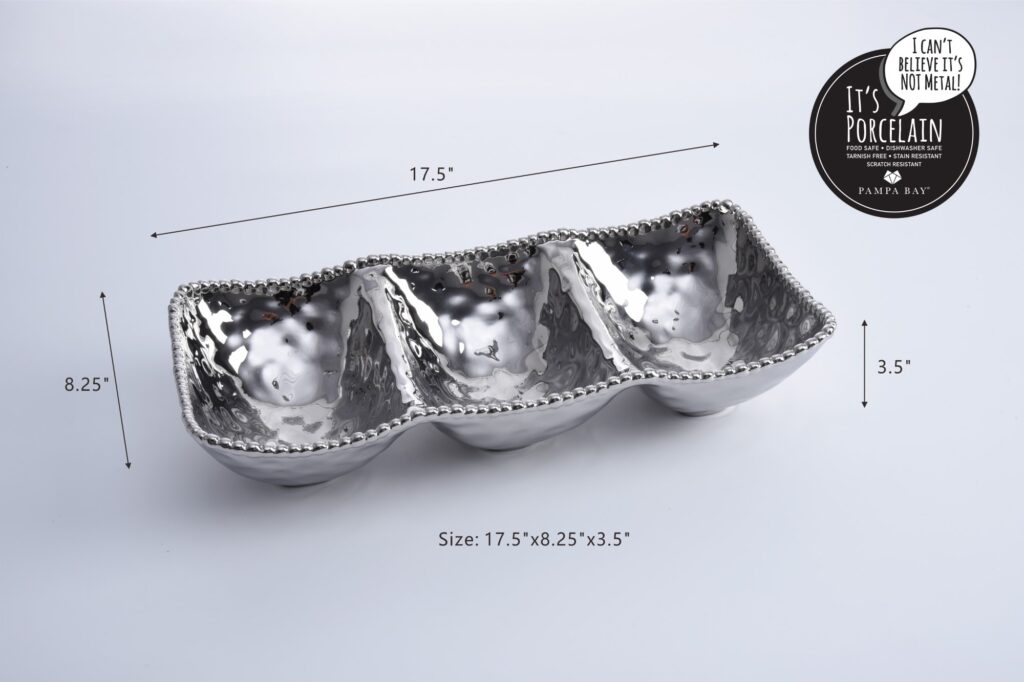 3 Section Serving Piece - Image 3