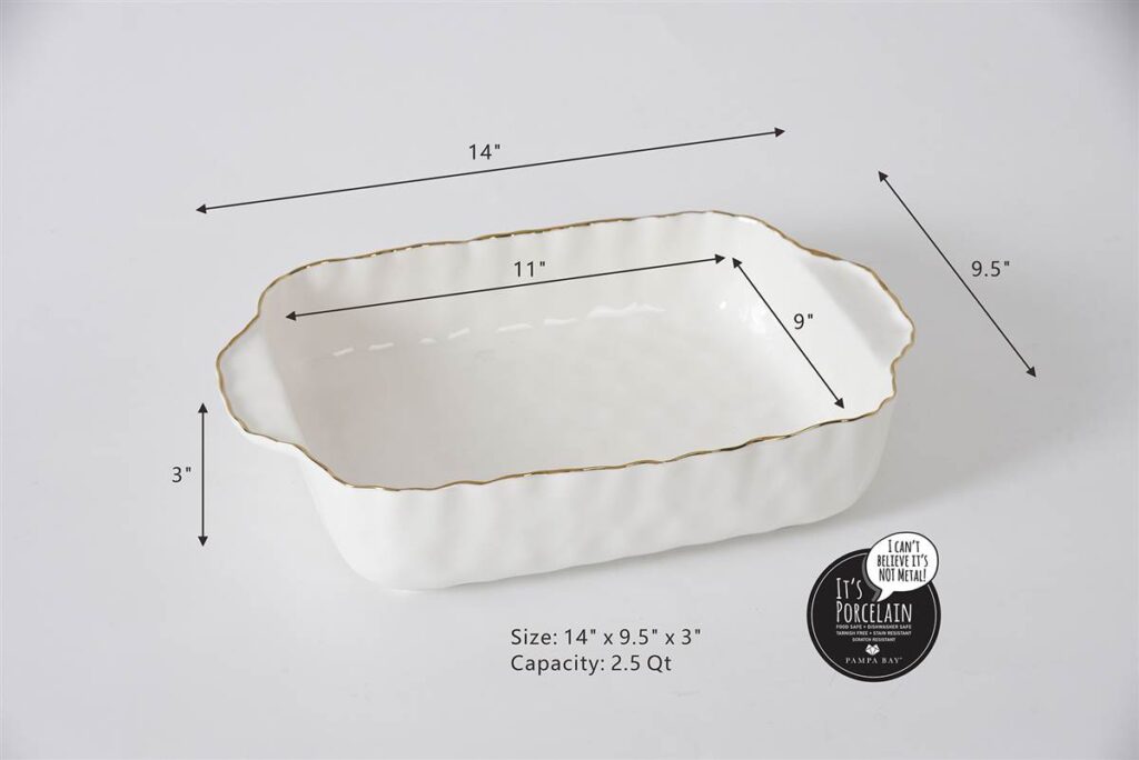 11" x 9" Rectangular Baking Dish - Image 3