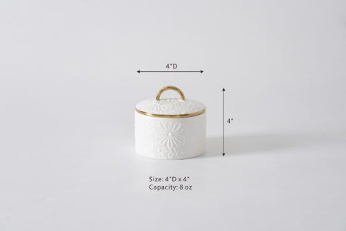 Alternative view of Small Floral Canister