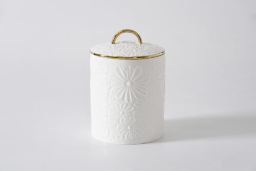 Large Floral Canister